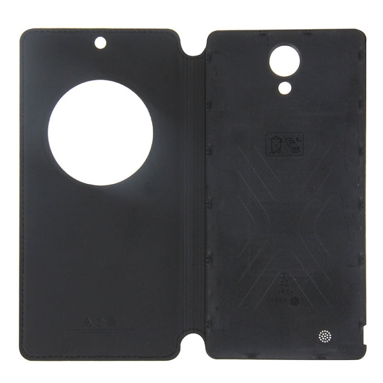 KINGZONE Frosted Thin Leather Case with Window for KINGZONE N5(Black)