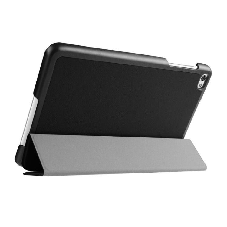 Custer Texture Texture Horizontal Flip Leather Case with 3-folding Holder for Huawei MediaPad M2 8.0