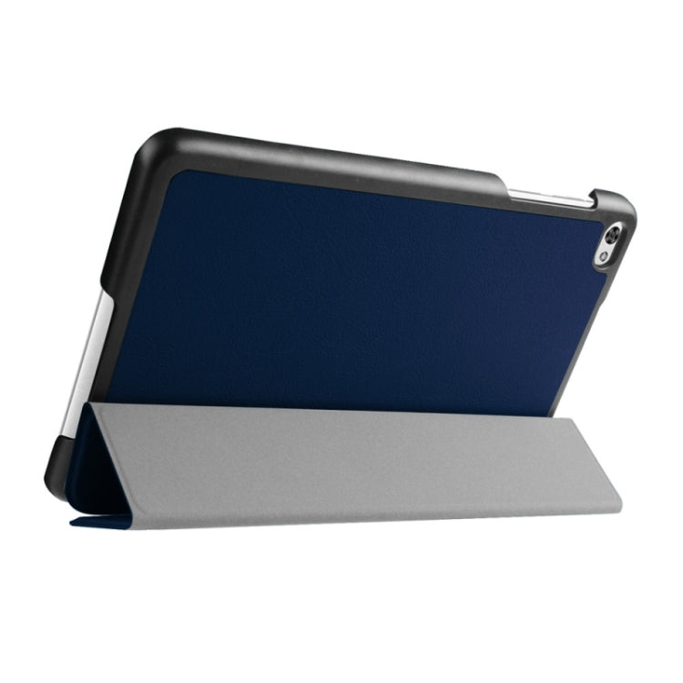 Custer Texture Texture Horizontal Flip Leather Case with 3-folding Holder for Huawei MediaPad M2 8.0