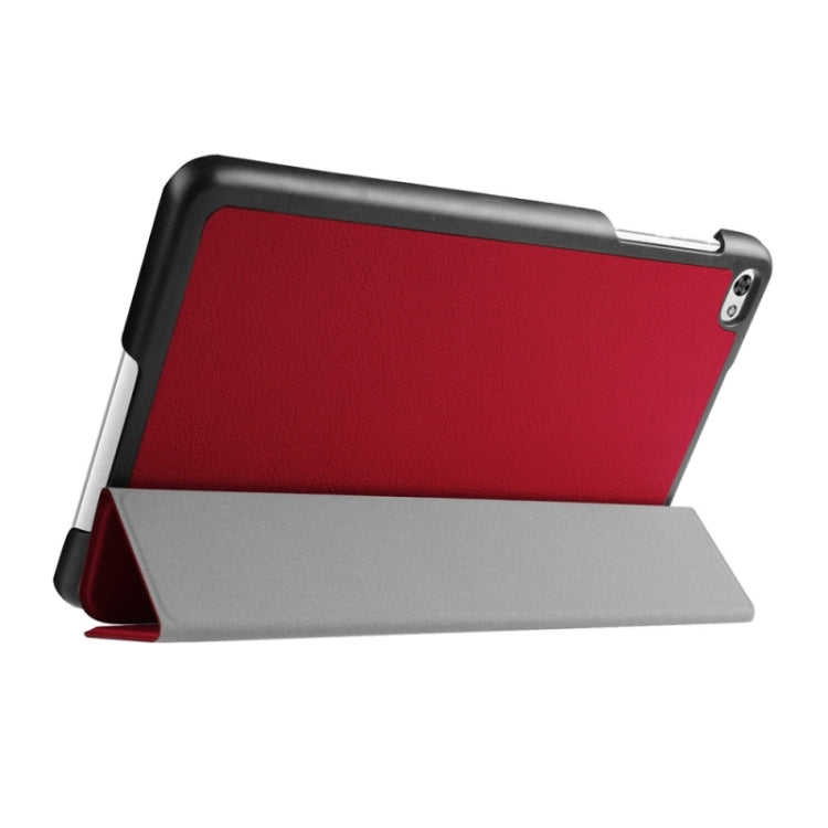 Custer Texture Texture Horizontal Flip Leather Case with 3-folding Holder for Huawei MediaPad M2 8.0