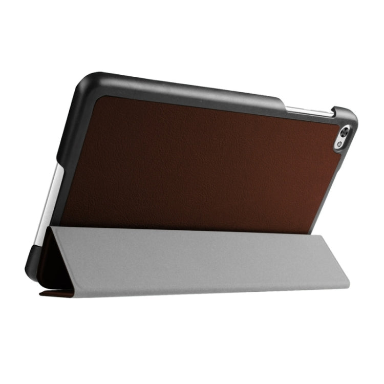 Custer Texture Texture Horizontal Flip Leather Case with 3-folding Holder for Huawei MediaPad M2 8.0