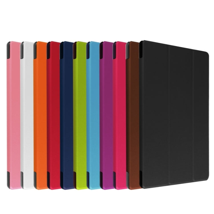 Custer Texture Texture Horizontal Flip Leather Case with 3-folding Holder for Huawei MediaPad M2 8.0