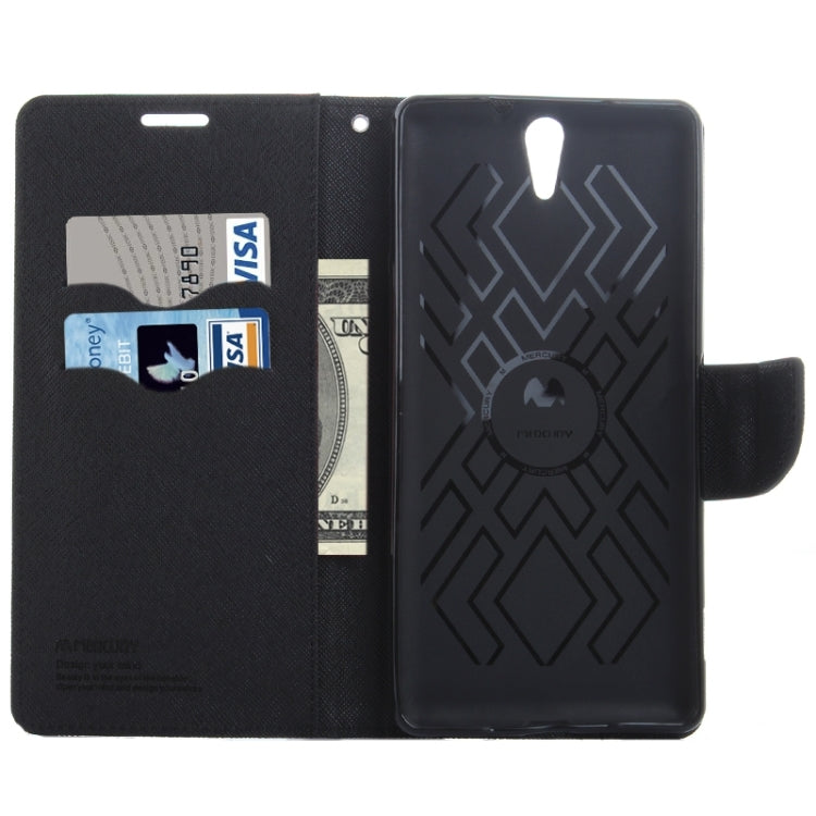 Color Matching Cross Texture Flip Leather Case with Holder & Card Slots & Wallet for Sony Xperia C5