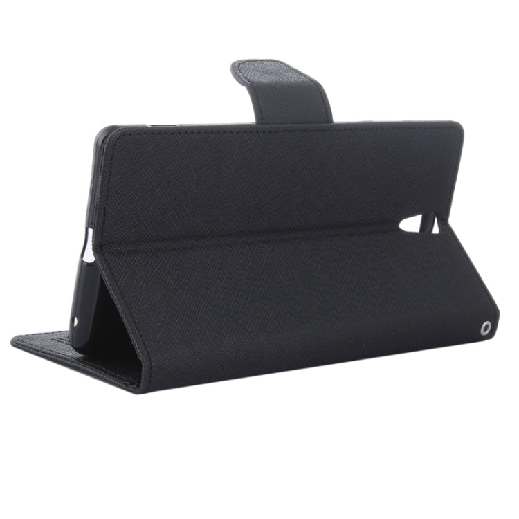 Color Matching Cross Texture Flip Leather Case with Holder & Card Slots & Wallet for Sony Xperia C5