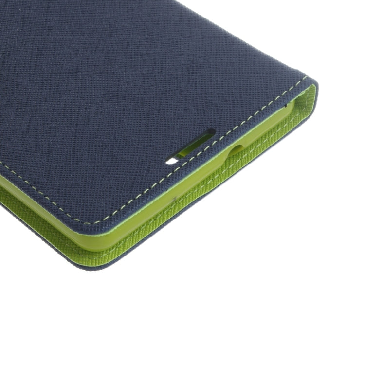 Color Matching Cross Texture Flip Leather Case with Holder & Card Slots & Wallet for Sony Xperia C5