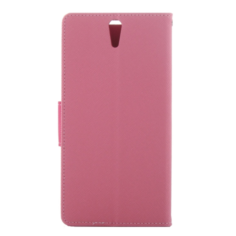 Color Matching Cross Texture Flip Leather Case with Holder & Card Slots & Wallet for Sony Xperia C5