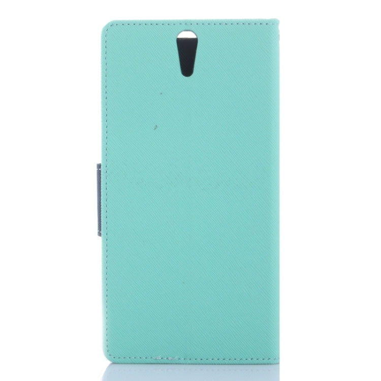 Color Matching Cross Texture Flip Leather Case with Holder & Card Slots & Wallet for Sony Xperia C5