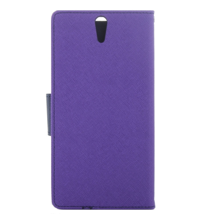 Color Matching Cross Texture Flip Leather Case with Holder & Card Slots & Wallet for Sony Xperia C5