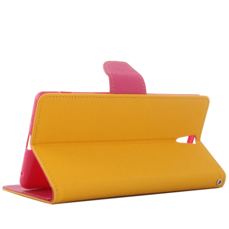 Color Matching Cross Texture Flip Leather Case with Holder & Card Slots & Wallet for Sony Xperia C5