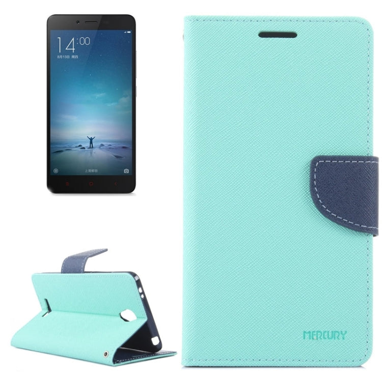 Color Matching Cross Texture Flip Leather Case with Holder & Card Slots & Wallet for Xiaomi Redmi Note 2