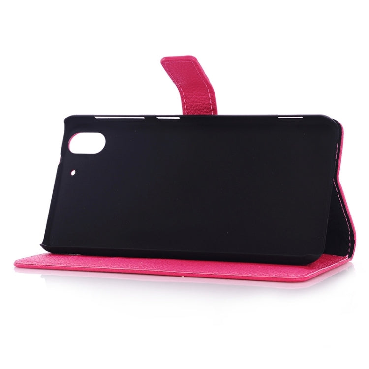 Litchi Texture Horizontal Flip Magnetic Buckle Leather Case with Card Slots & Wallet & Holder for HTC Desire Eye / M910X