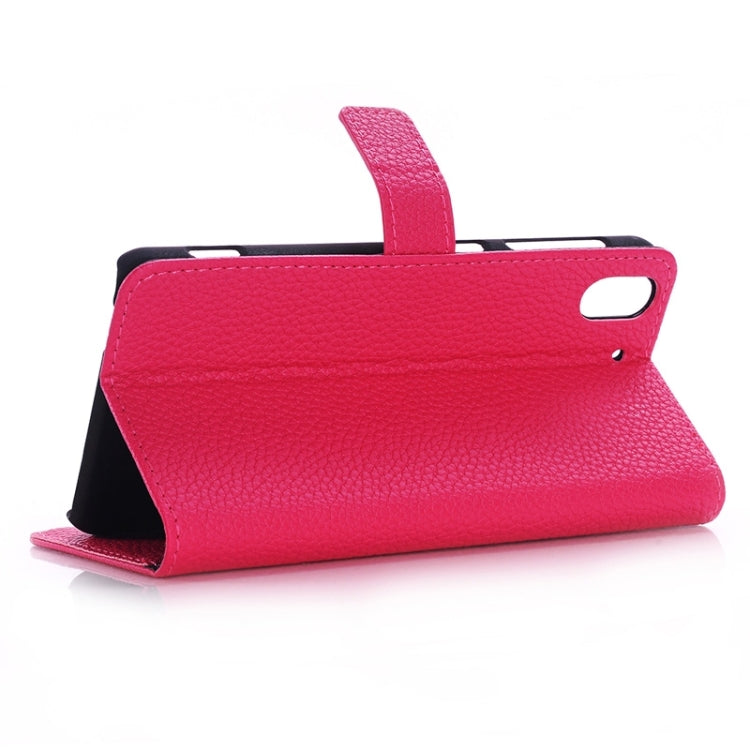 Litchi Texture Horizontal Flip Magnetic Buckle Leather Case with Card Slots & Wallet & Holder for HTC Desire Eye / M910X