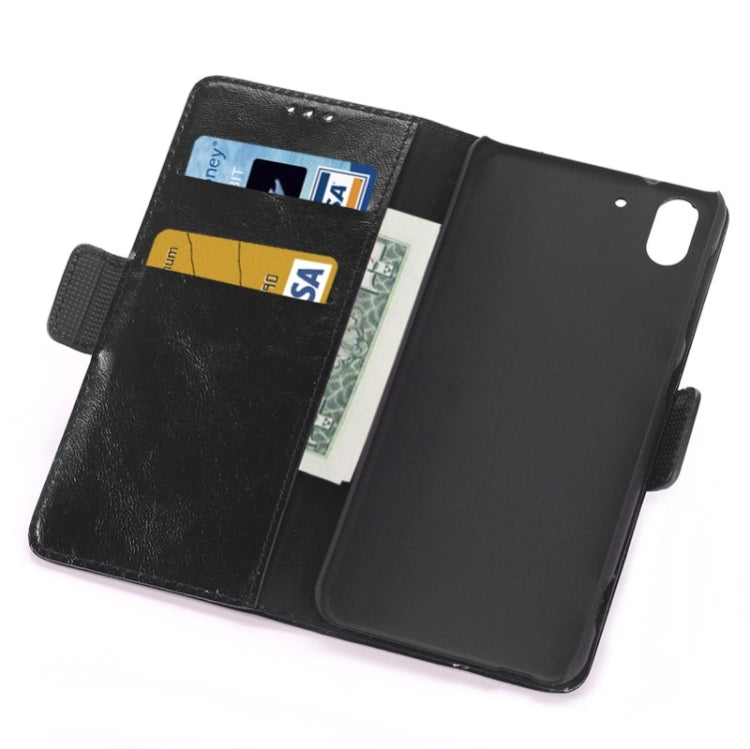 Oil Skin Texture Horizontal Flip Magnetic Buckle Leather Case with Card Slots & Wallet & Holder for HTC Desire Eye / M910X