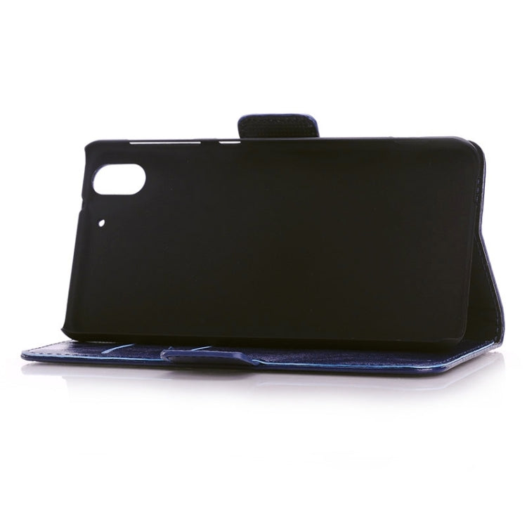 Oil Skin Texture Horizontal Flip Magnetic Buckle Leather Case with Card Slots & Wallet & Holder for HTC Desire Eye / M910X