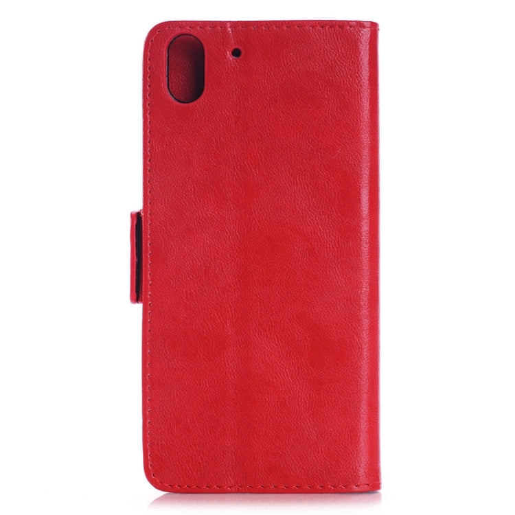 Oil Skin Texture Horizontal Flip Magnetic Buckle Leather Case with Card Slots & Wallet & Holder for HTC Desire Eye / M910X