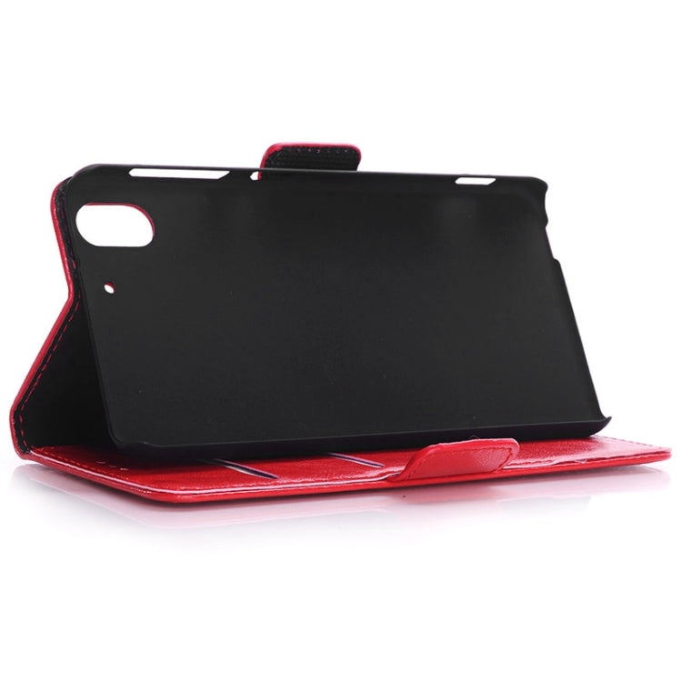 Oil Skin Texture Horizontal Flip Magnetic Buckle Leather Case with Card Slots & Wallet & Holder for HTC Desire Eye / M910X