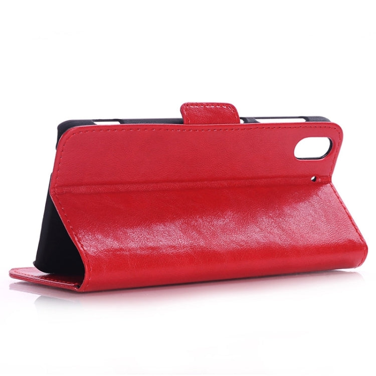Oil Skin Texture Horizontal Flip Magnetic Buckle Leather Case with Card Slots & Wallet & Holder for HTC Desire Eye / M910X