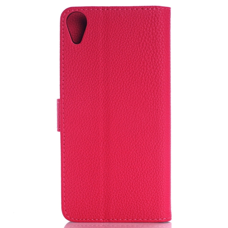 Litchi Texture Horizontal Flip Magnetic Buckle Leather Case with Card Slots & Wallet & Holder for HTC Desire 820