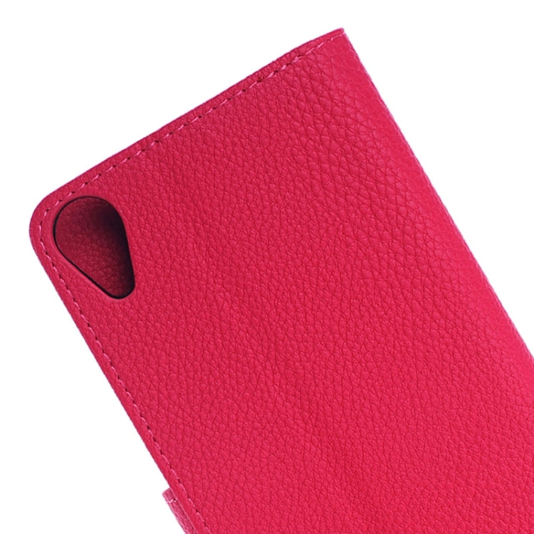 Litchi Texture Horizontal Flip Magnetic Buckle Leather Case with Card Slots & Wallet & Holder for HTC Desire 820