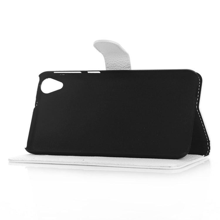 Litchi Texture Horizontal Flip Magnetic Buckle Leather Case with Card Slots & Wallet & Holder for HTC Desire 820