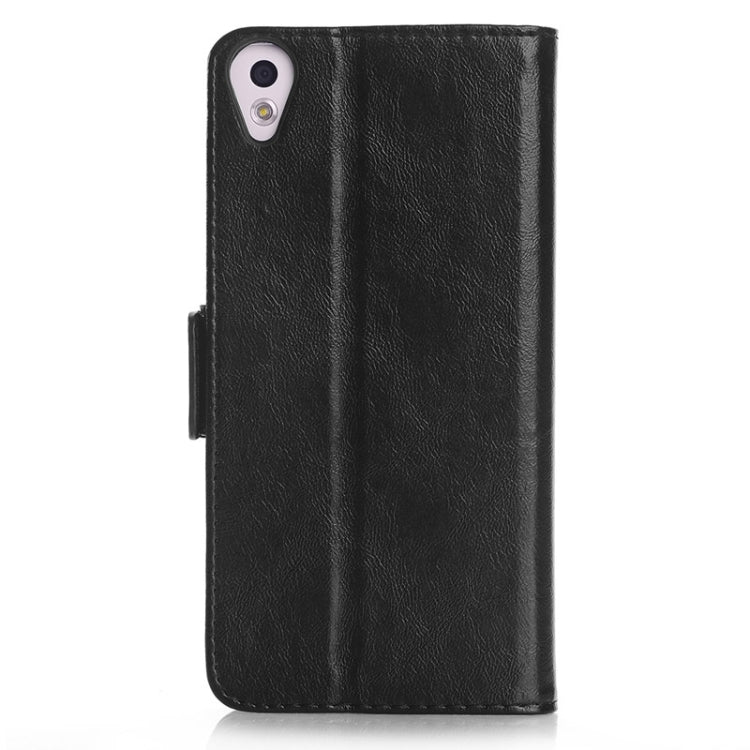 Oil Skin Texture Horizontal Flip Leather Case with Card Slots & Wallet & Holder for HTC Desire 820