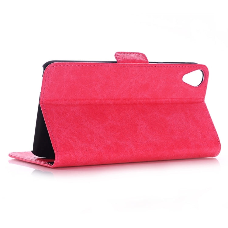 Oil Skin Texture Horizontal Flip Leather Case with Card Slots & Wallet & Holder for HTC Desire 820