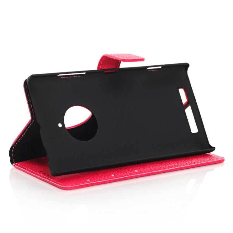 Litchi Texture Horizontal Flip Magnetic Buckle Leather Case with Card Slots & Wallet & Holder for Nokia Lumia 830