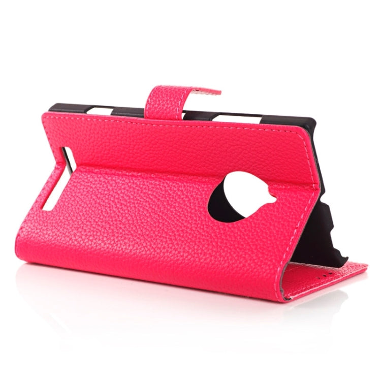 Litchi Texture Horizontal Flip Magnetic Buckle Leather Case with Card Slots & Wallet & Holder for Nokia Lumia 830