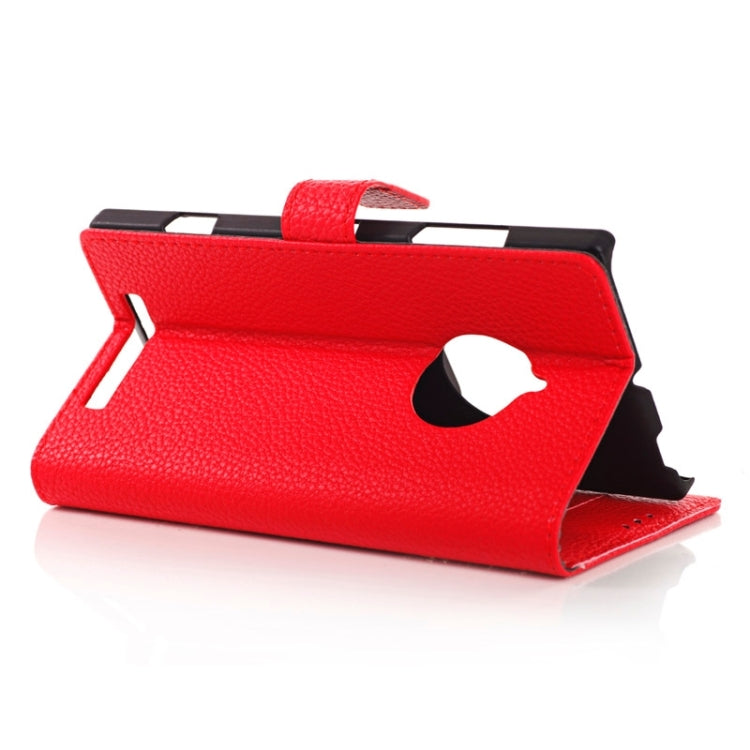 Litchi Texture Horizontal Flip Magnetic Buckle Leather Case with Card Slots & Wallet & Holder for Nokia Lumia 830