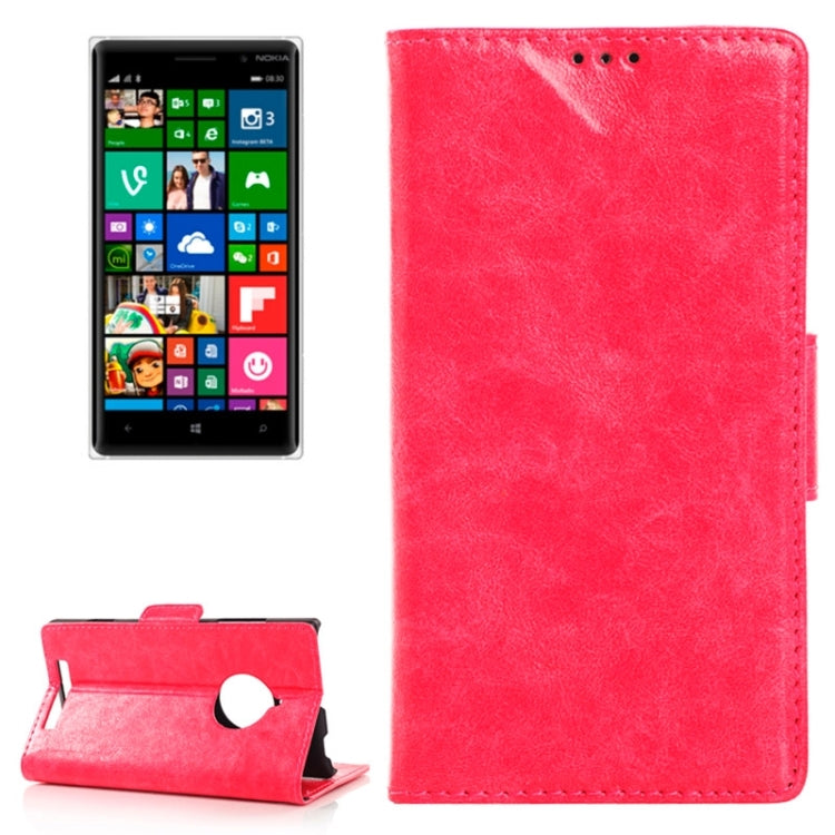 Oil Skin Texture Horizontal Flip Leather Case with Card Slots & Wallet & Holder for Nokia Lumia 830