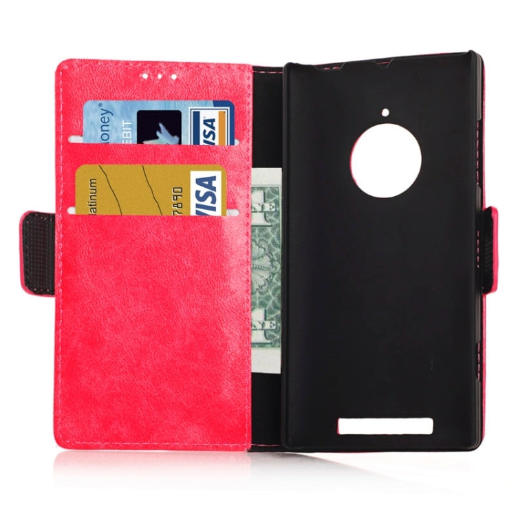 Oil Skin Texture Horizontal Flip Leather Case with Card Slots & Wallet & Holder for Nokia Lumia 830