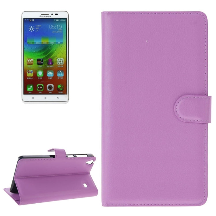 Litchi Texture Flip Leather Case with Holder & Card Slots & Wallet for Lenovo Note 8 / A936