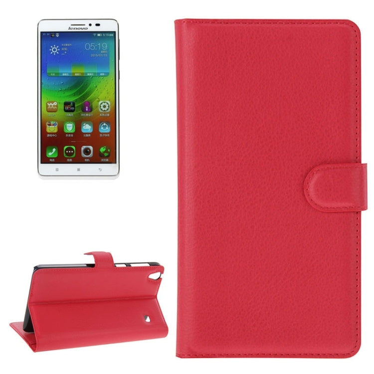 Litchi Texture Flip Leather Case with Holder & Card Slots & Wallet for Lenovo Note 8 / A936