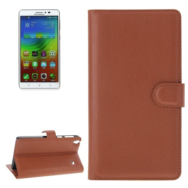 Litchi Texture Flip Leather Case with Holder & Card Slots & Wallet for Lenovo Note 8 / A936