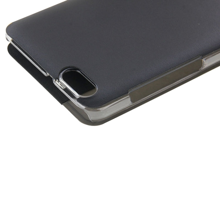 Horizontal Flip Smart Health Leather Protective Case with Display Window for Huawei Honor Play 4X(Black)