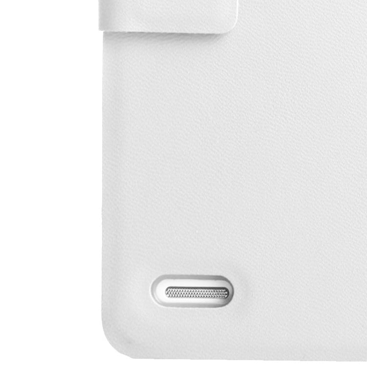 Sheepskin Texture Horizontal Flip Magnetic Buckle PU Leather Case with Card Slots for Lenovo S890(White)