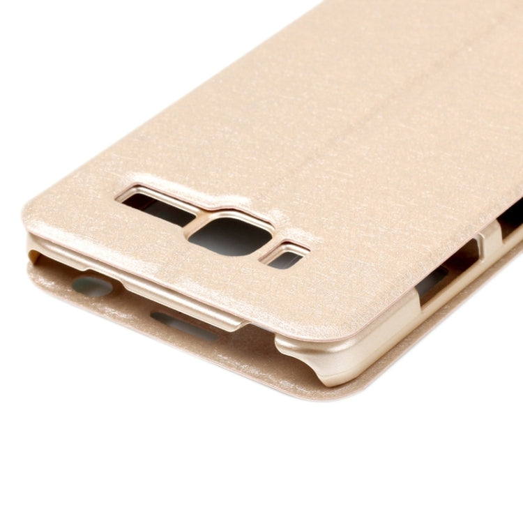 Silk Texture Horizontal Flip Leather Case with Caller ID Display & Holder for Lenovo A916