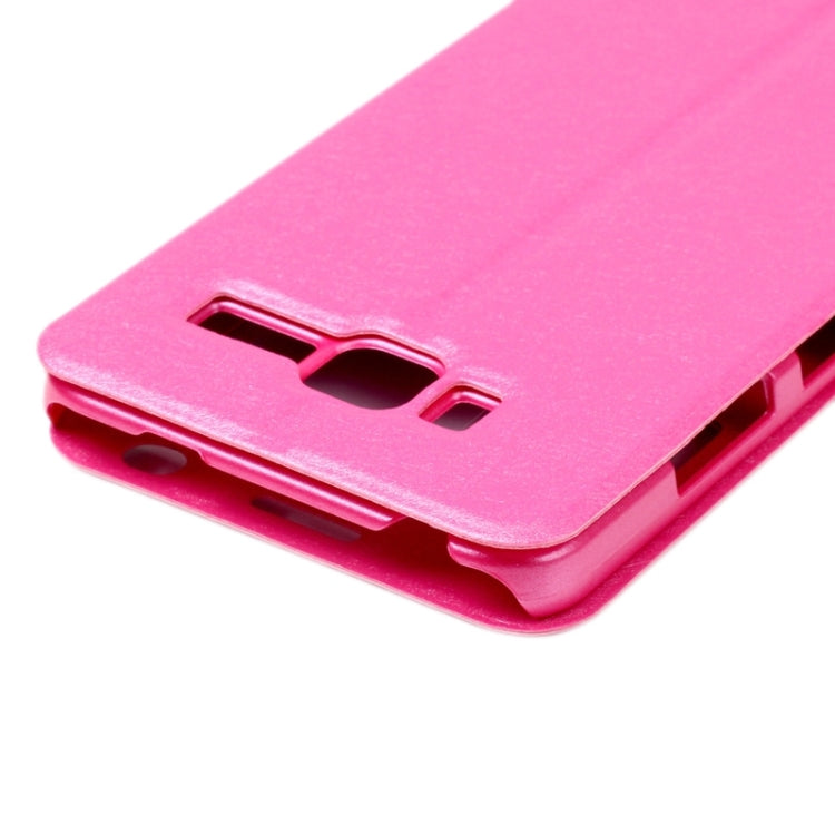 Silk Texture Horizontal Flip Leather Case with Caller ID Display & Holder for Lenovo A916