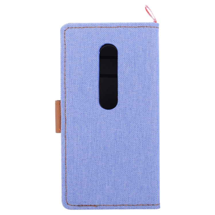 Denim Surface Horizontal Flip Leather Case with Card Slots & Holder for Motorola Moto G(3rd Gen.)