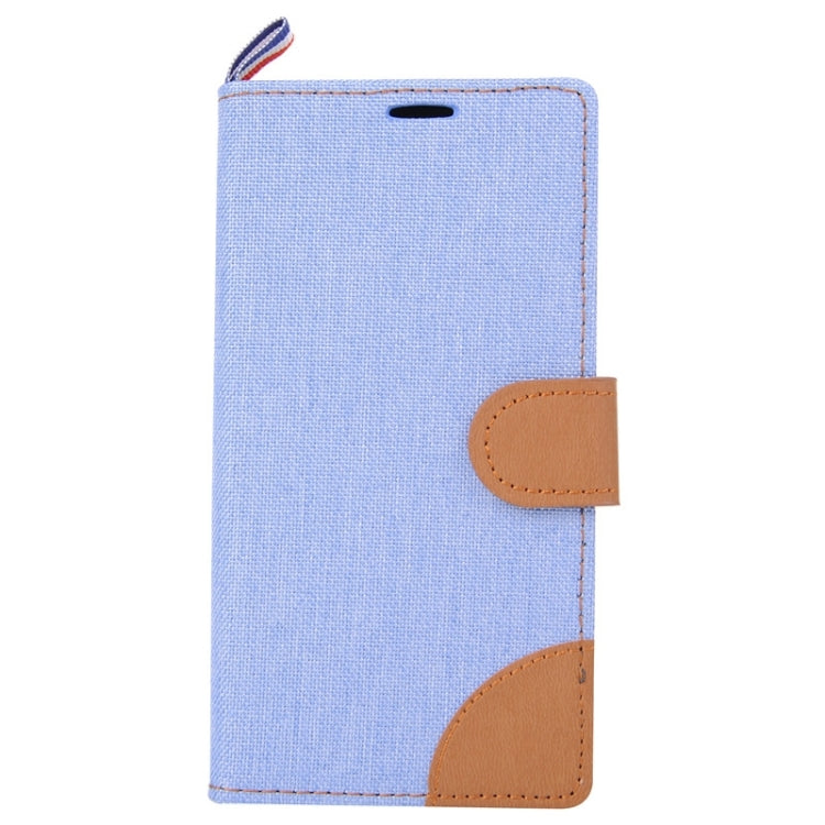 Denim Surface Horizontal Flip Leather Case with Card Slots & Holder for Sony Xperia Z5