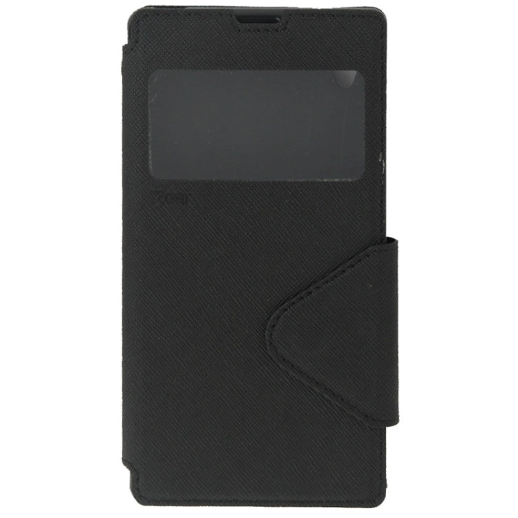 Litchi Texture Horizontal Flip Magnetic Buckle Leather Case with Call Display ID & Card Slots & Holder for Sony Xperia Z1 / L39h