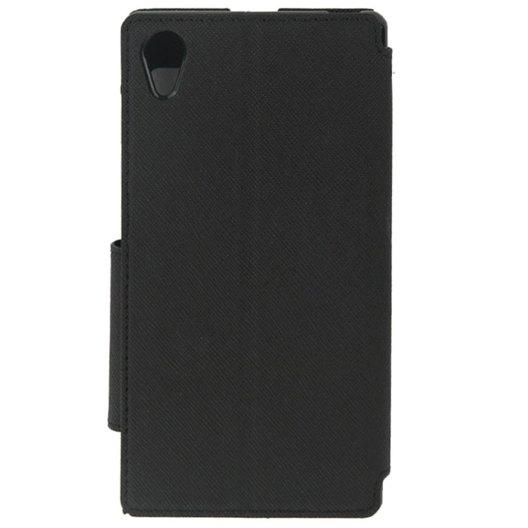 Litchi Texture Horizontal Flip Magnetic Buckle Leather Case with Call Display ID & Card Slots & Holder for Sony Xperia Z1 / L39h