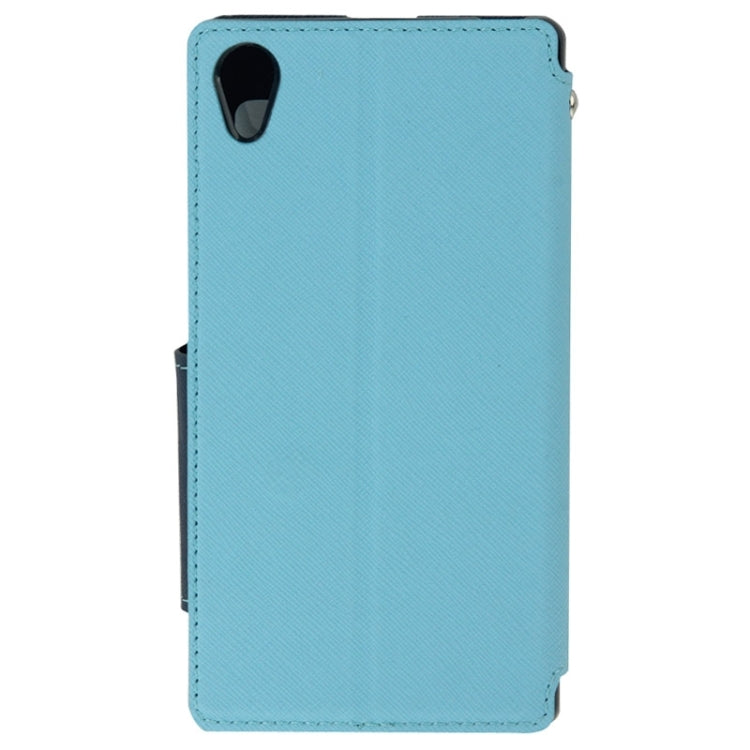 Litchi Texture Horizontal Flip Magnetic Buckle Leather Case with Call Display ID & Card Slots & Holder for Sony Xperia Z1 / L39h