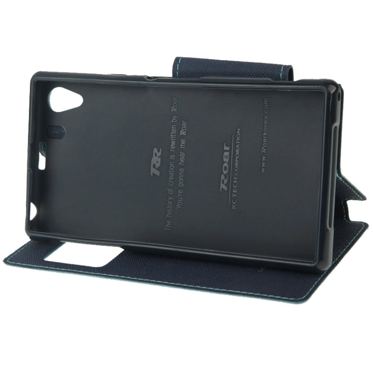 Litchi Texture Horizontal Flip Magnetic Buckle Leather Case with Call Display ID & Card Slots & Holder for Sony Xperia Z1 / L39h