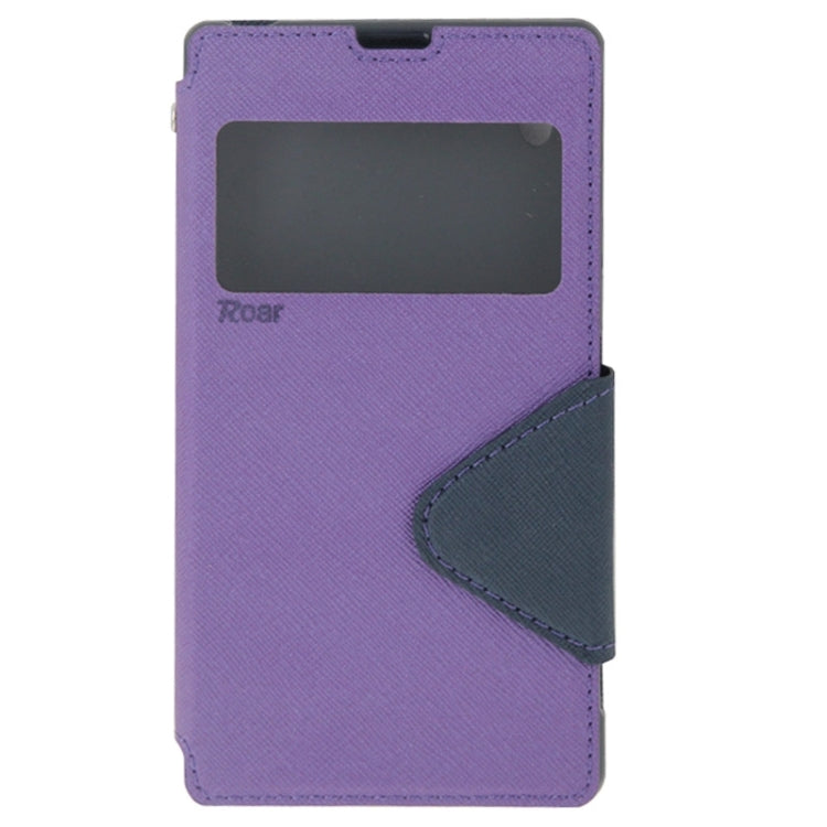 Litchi Texture Horizontal Flip Magnetic Buckle Leather Case with Call Display ID & Card Slots & Holder for Sony Xperia Z1 / L39h