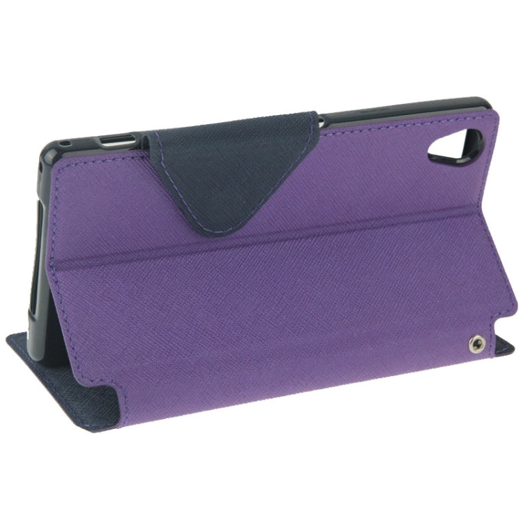 Litchi Texture Horizontal Flip Magnetic Buckle Leather Case with Call Display ID & Card Slots & Holder for Sony Xperia Z1 / L39h