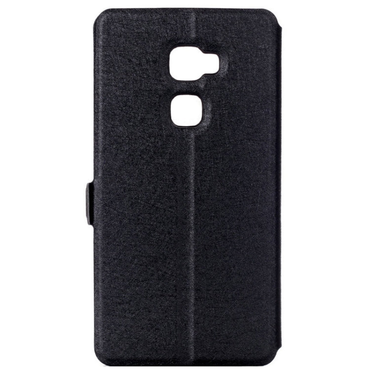 Silk Texture Horizontal Flip Leather Case with Caller ID Display & Holder for Huawei Mate S