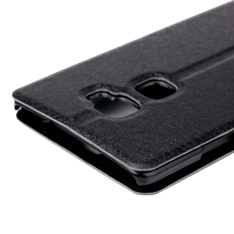 Silk Texture Horizontal Flip Leather Case with Caller ID Display & Holder for Huawei Mate S