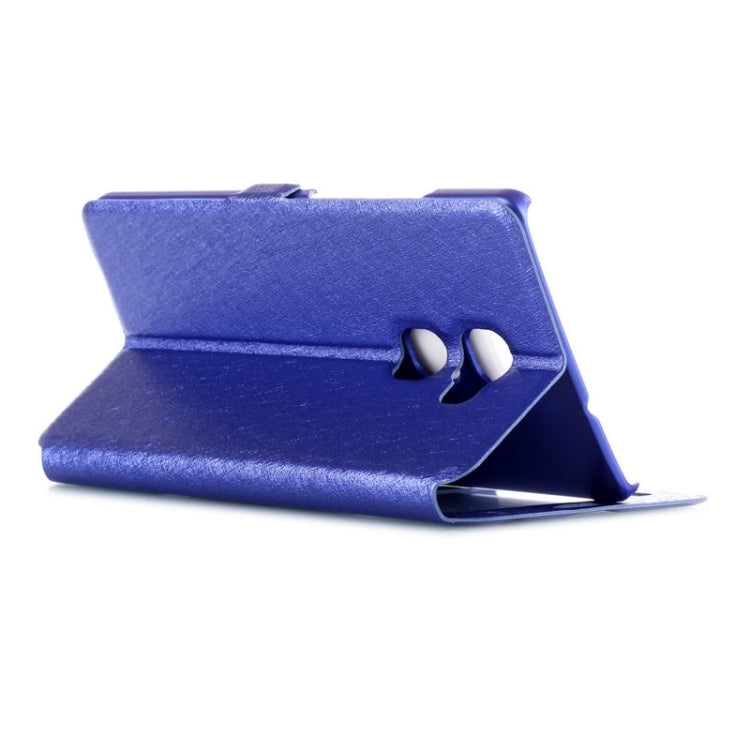 Silk Texture Horizontal Flip Leather Case with Caller ID Display & Holder for Huawei Mate S