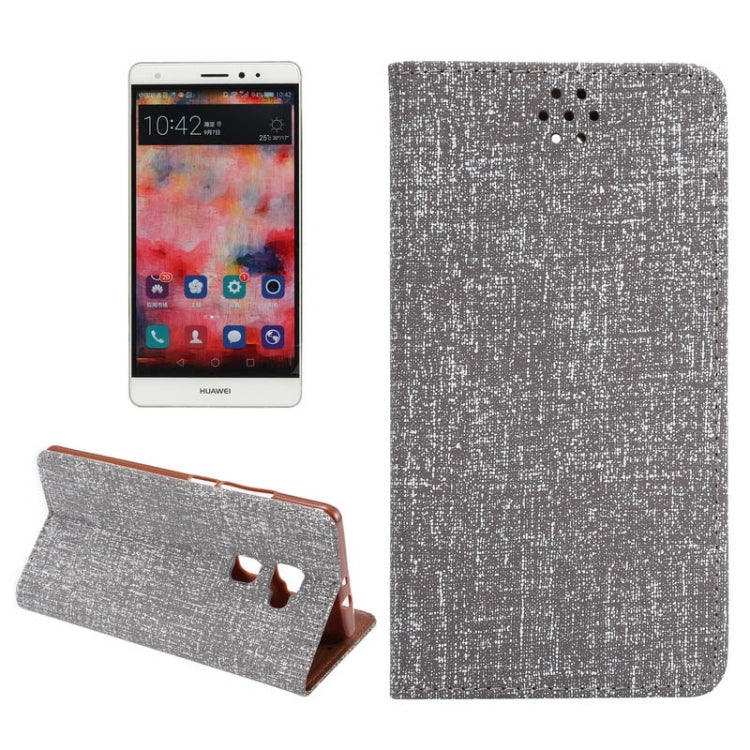 Canvas Texture Magnetic Horizontal Flip Leather Case with Card Slots & Holder for Huawei Mate S